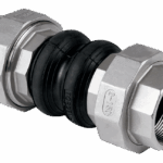 Gummi-Kompensatoren geschraubt